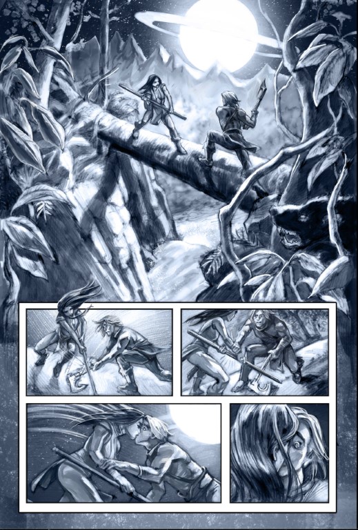No'madd Scrolls of Battle Quest pg. 1 - published by Aaron McConnell
